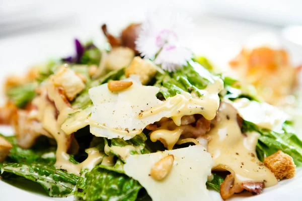 Caesar salad on a plate — Stock Photo, Image