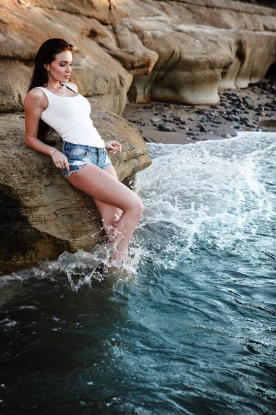 En una playa — Foto de Stock