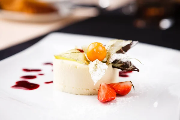 Panna cotta dolce — Foto Stock