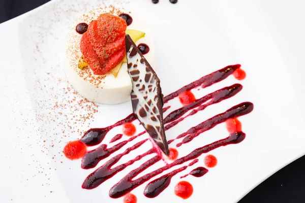 Panna cotta dolce — Foto Stock