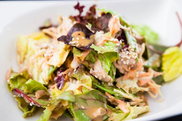 Salada de frango e macarrão — Fotografia de Stock