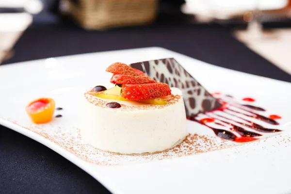 Panna cotta dessert — Stockfoto