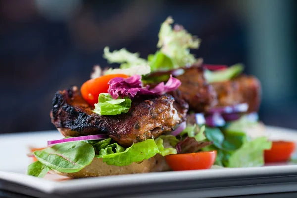 Клубный сэндвич с багетами — стоковое фото