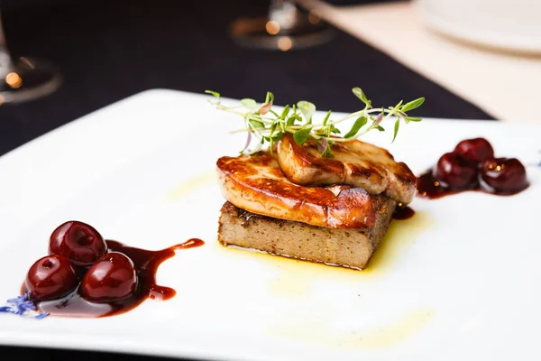 Foie gras frito — Foto de Stock