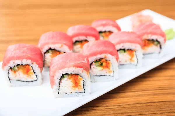 Tuna and soft crab rolls — Stock Photo, Image