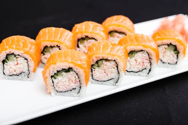 Fuji roll served on a plate — Stock Photo, Image