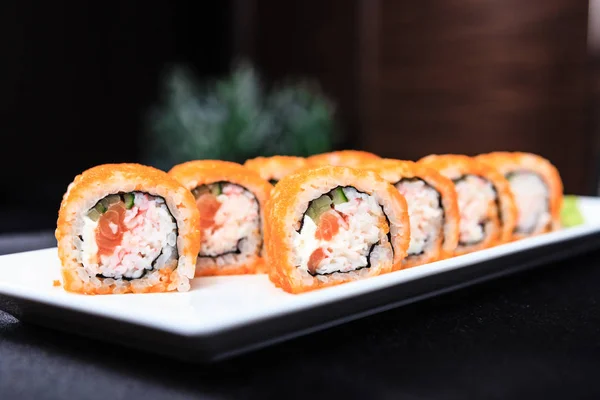 California roll zestaw — Zdjęcie stockowe