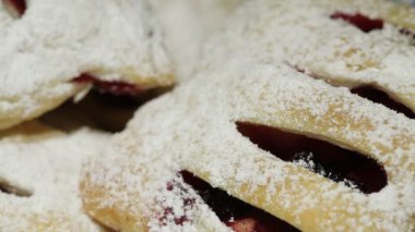 Taze, lezzetli pasta yakın plan.