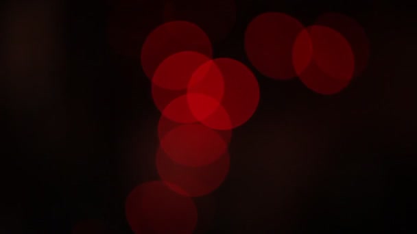 Circular Bokeh Christmas Happy New Year Sparkles Lights Abstract Bokeh — Stock Video
