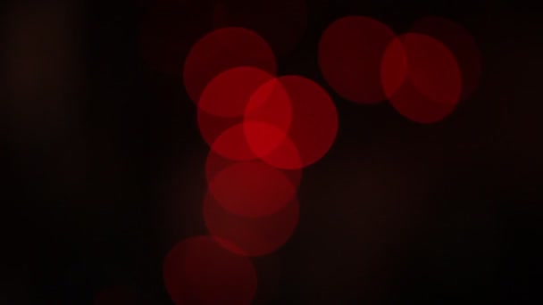 Circolare Bokeh Natale Felice Anno Nuovo Brilla Luci Bokeh Astratto — Video Stock