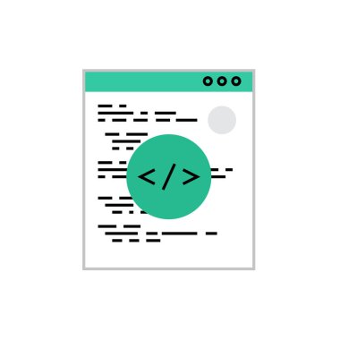 Kodlama komut dosyası Monoflat simgesi