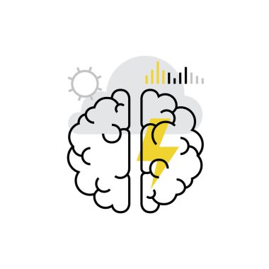 Beyin fırtınası Monoflat simgesi