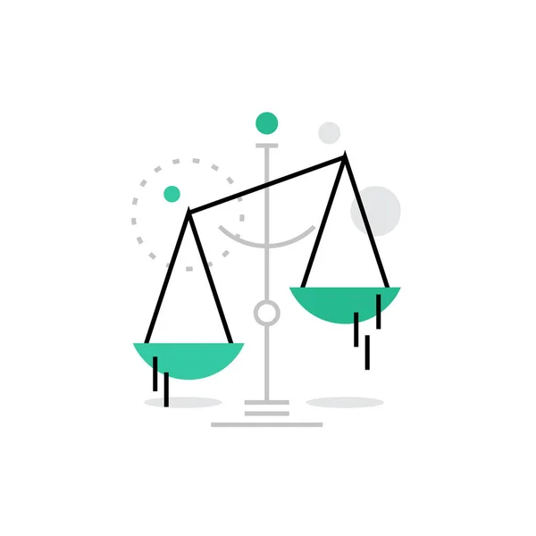 Law Scales Monoflat Icon — Stock Vector