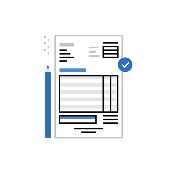 Documentos de Factura Monoflat Icon — Archivo Imágenes Vectoriales