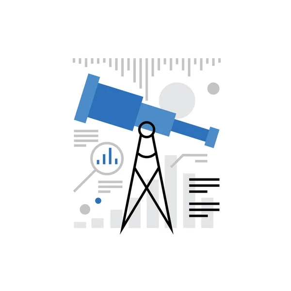 Marketing Research Monoflat Icon — Stock Vector