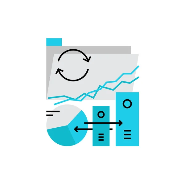 Gegevensoverdracht Monoflat pictogram — Stockvector