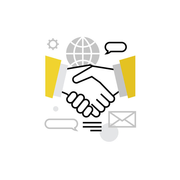 Partners Cooperation Monoflat Icon