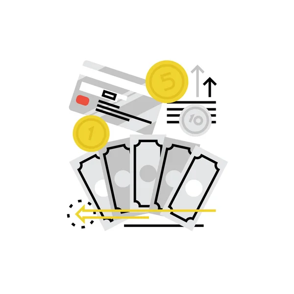 Salarios Monoflat icono — Vector de stock