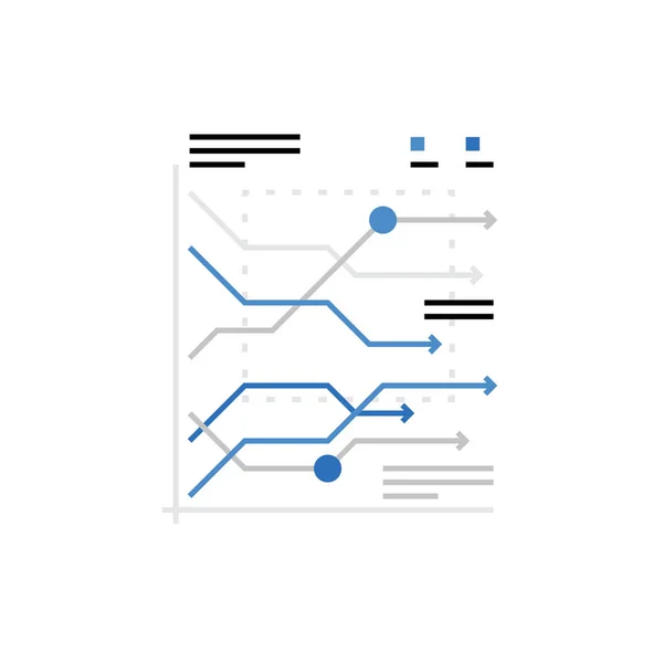 Marketing statistieken Monoflat pictogram — Stockvector
