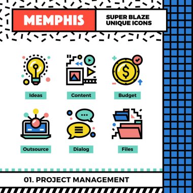 Proje Yönetimi Neo Memphis simgesini