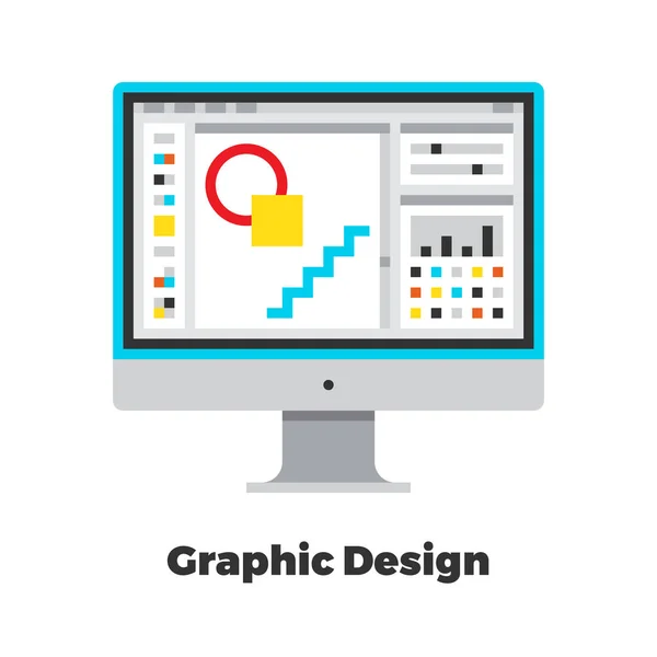 Ícone de design gráfico — Vetor de Stock