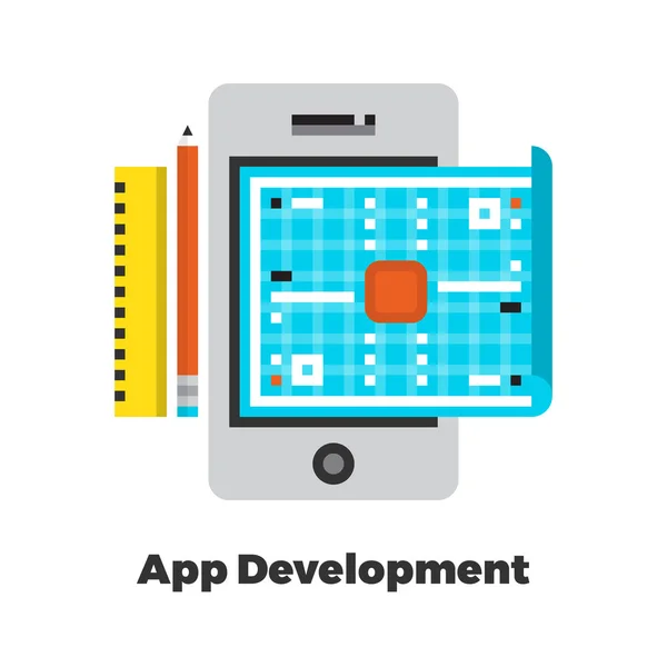 Icono de desarrollo de aplicaciones — Vector de stock