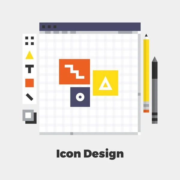 Different Icons Design — Stock Vector