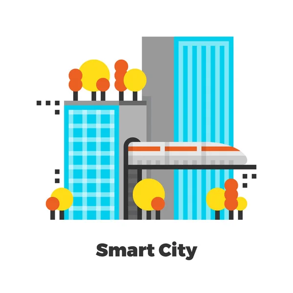 Icône Smart City — Image vectorielle