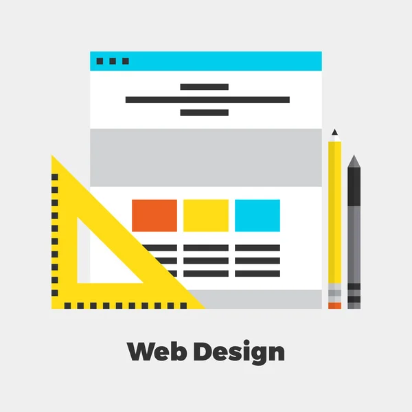 Реальность веб-дизайна — стоковый вектор