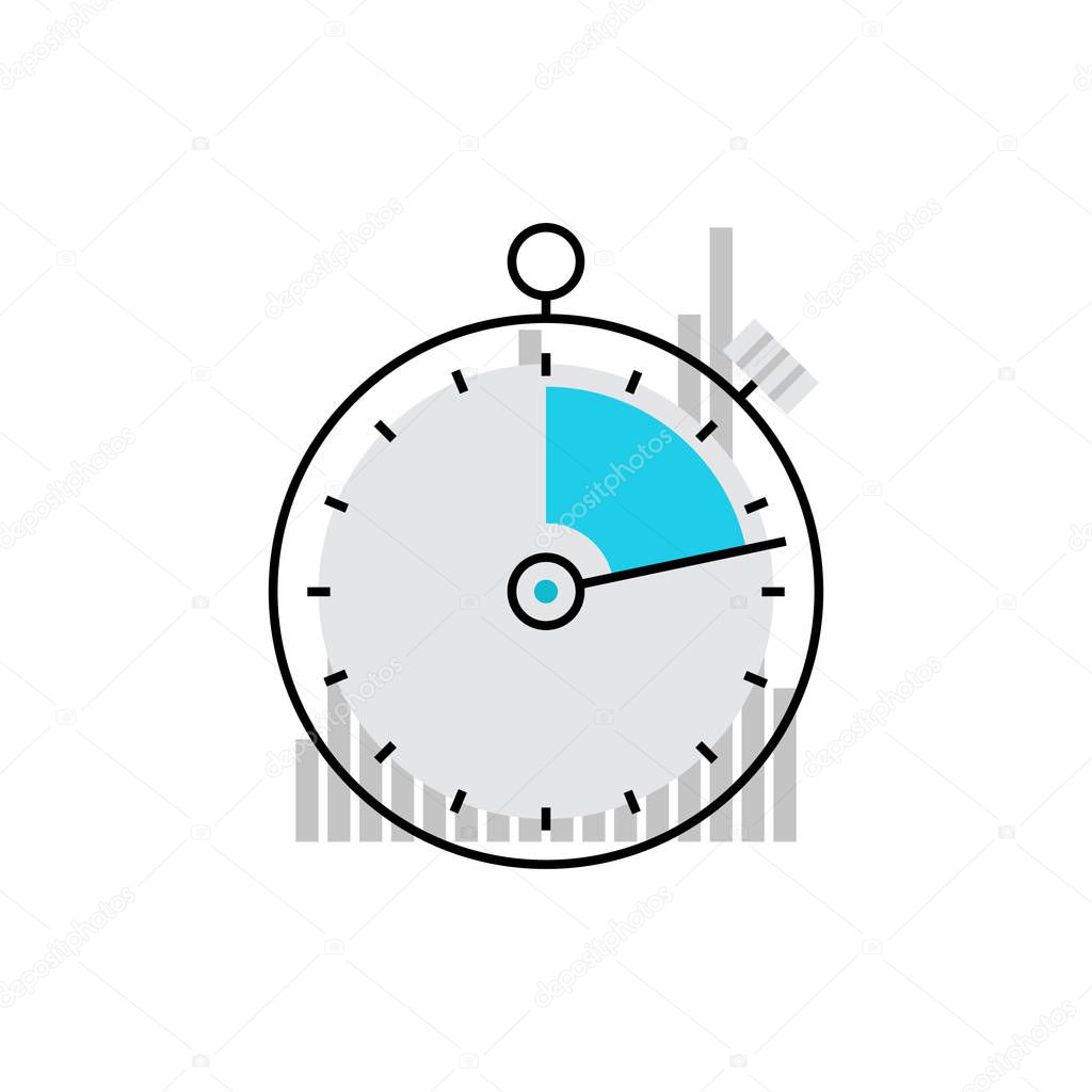 Stopwatch Monoflat Icon