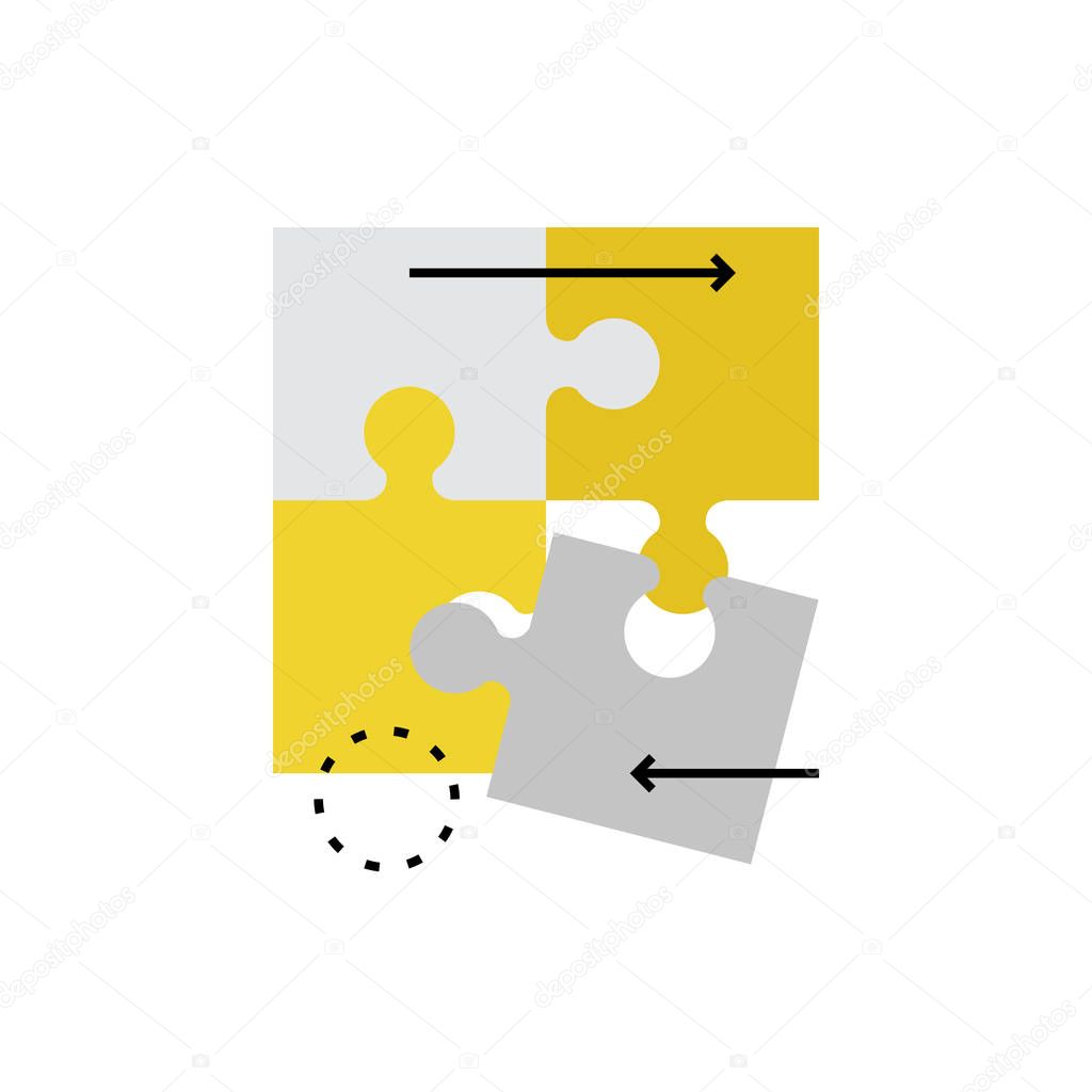 Puzzle Monoflat Icon