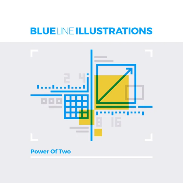 2 つの青色の線図の力 — ストックベクタ