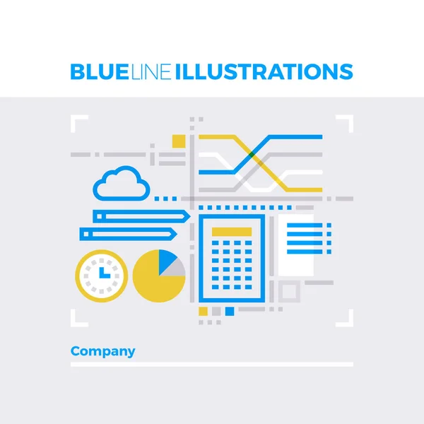 Data analysis flat line illustration Stock Vector Image by ©bloomua ...