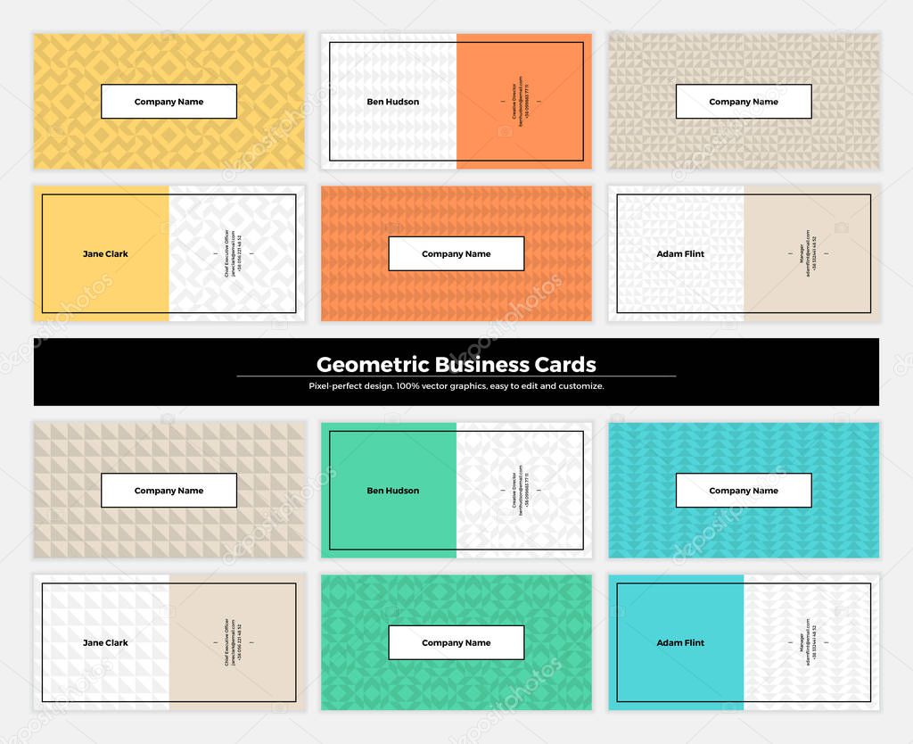 Geometric Business Cards