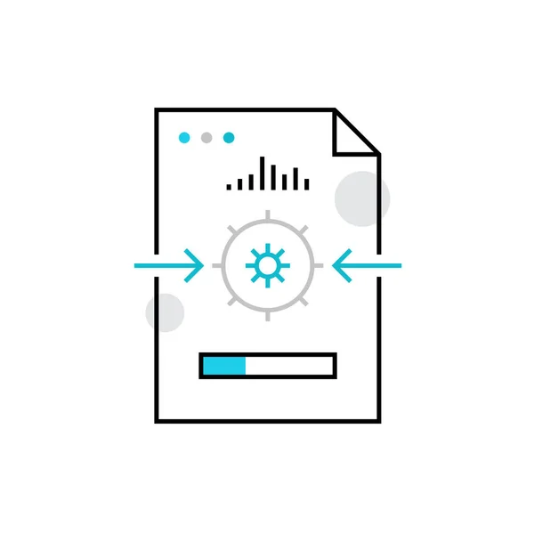 Ícone moderno de processamento de arquivos — Vetor de Stock