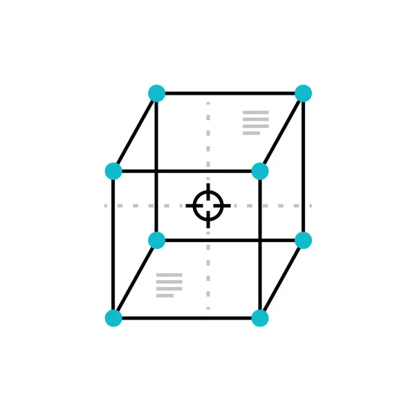 Объемная форма и геометрия — стоковый вектор