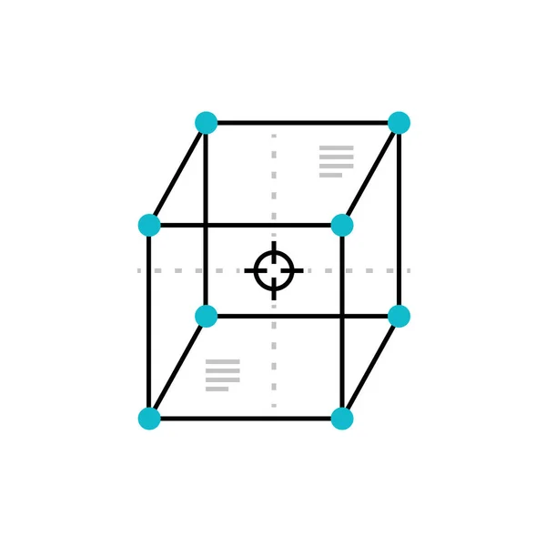 Volymetrisk form och geometri — Stock vektor