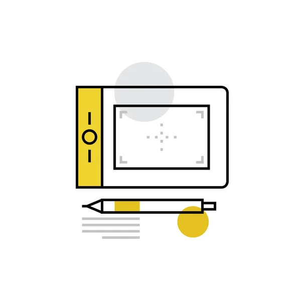 Icono de la tableta digital — Vector de stock