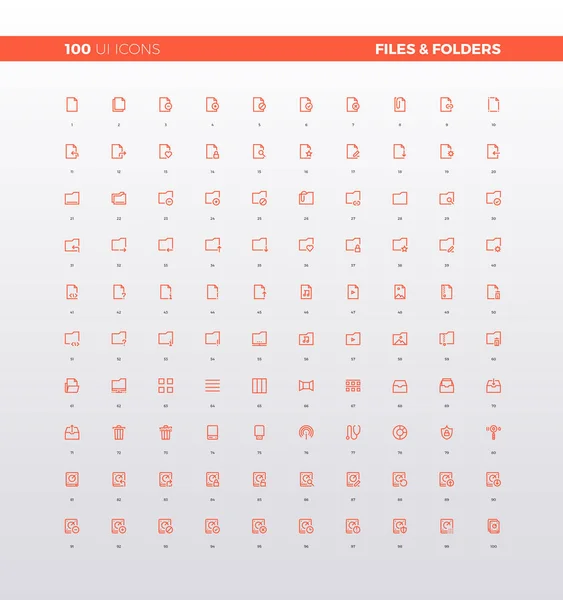 Design of UI icons collection — Stock Vector
