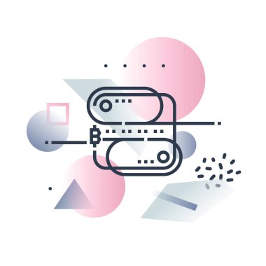 Blockchain Technology Futuro Illustratio