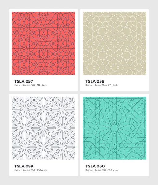 Tessellation-Seamless-Pattern-Geometry-Background-vector-Texture — Vector de stock