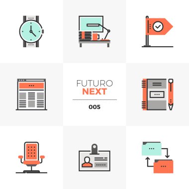 İş iş akışı Futuro ileri ikonları/simgeleri