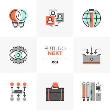 İş geliştirme Futuro ileri simgeler