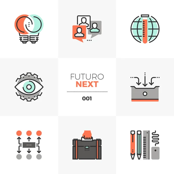 Εικόνες επόμενο μέλλον ανάπτυξης επιχειρήσεων — Διανυσματικό Αρχείο
