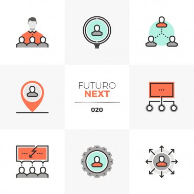 İnsan kaynakları Futuro ileri simgeler
