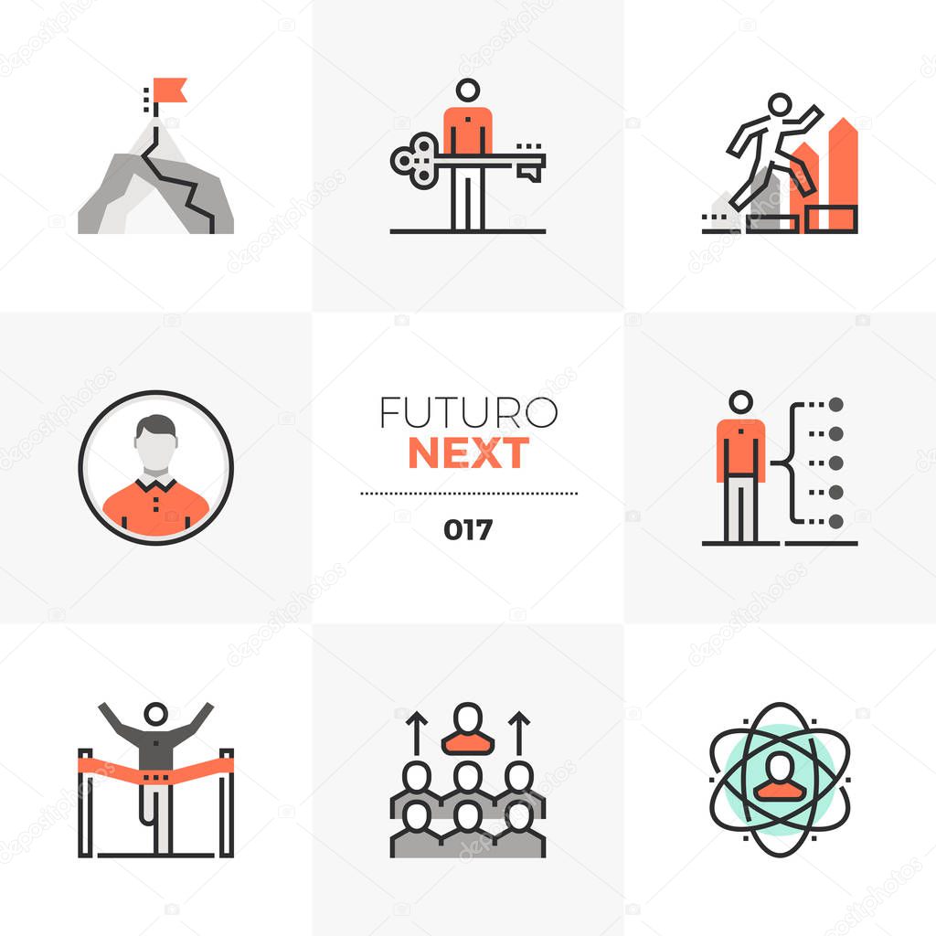 Business Leadership Futuro Next Icons