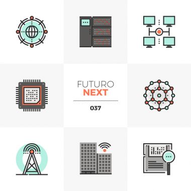 Ağ altyapısı Futuro ileri simgeler