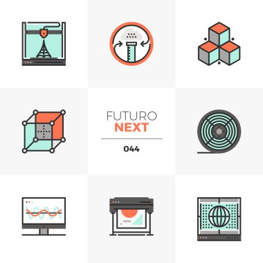 3D baskı Futuro ileri simgeler