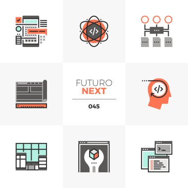 App geliştirme Futuro ileri simgeler