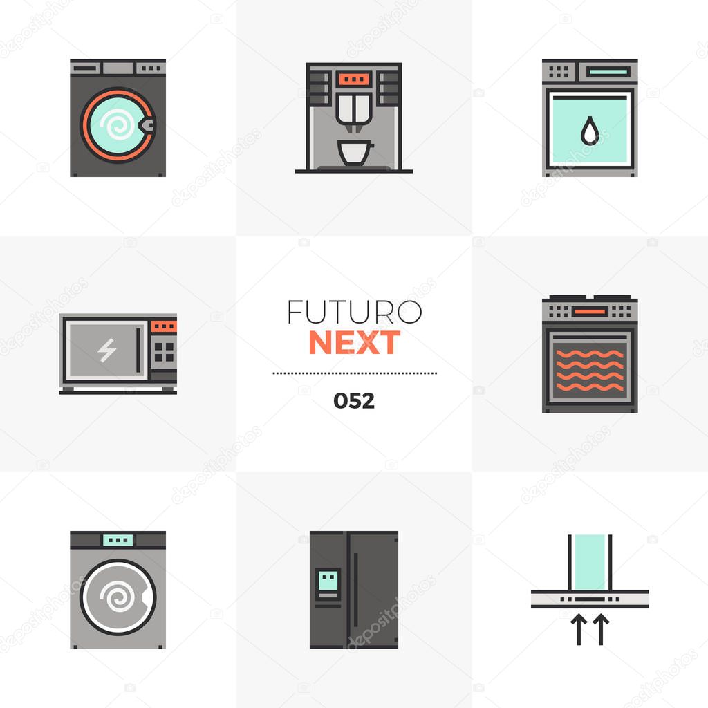 Home Appliances Futuro Next Icons